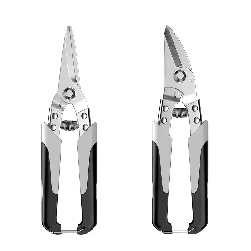 Professional Industrial Shears Pliers Tools Stainless Steel Scissors Tin Snips for Metal Sheet & PVC Pipe Cutting