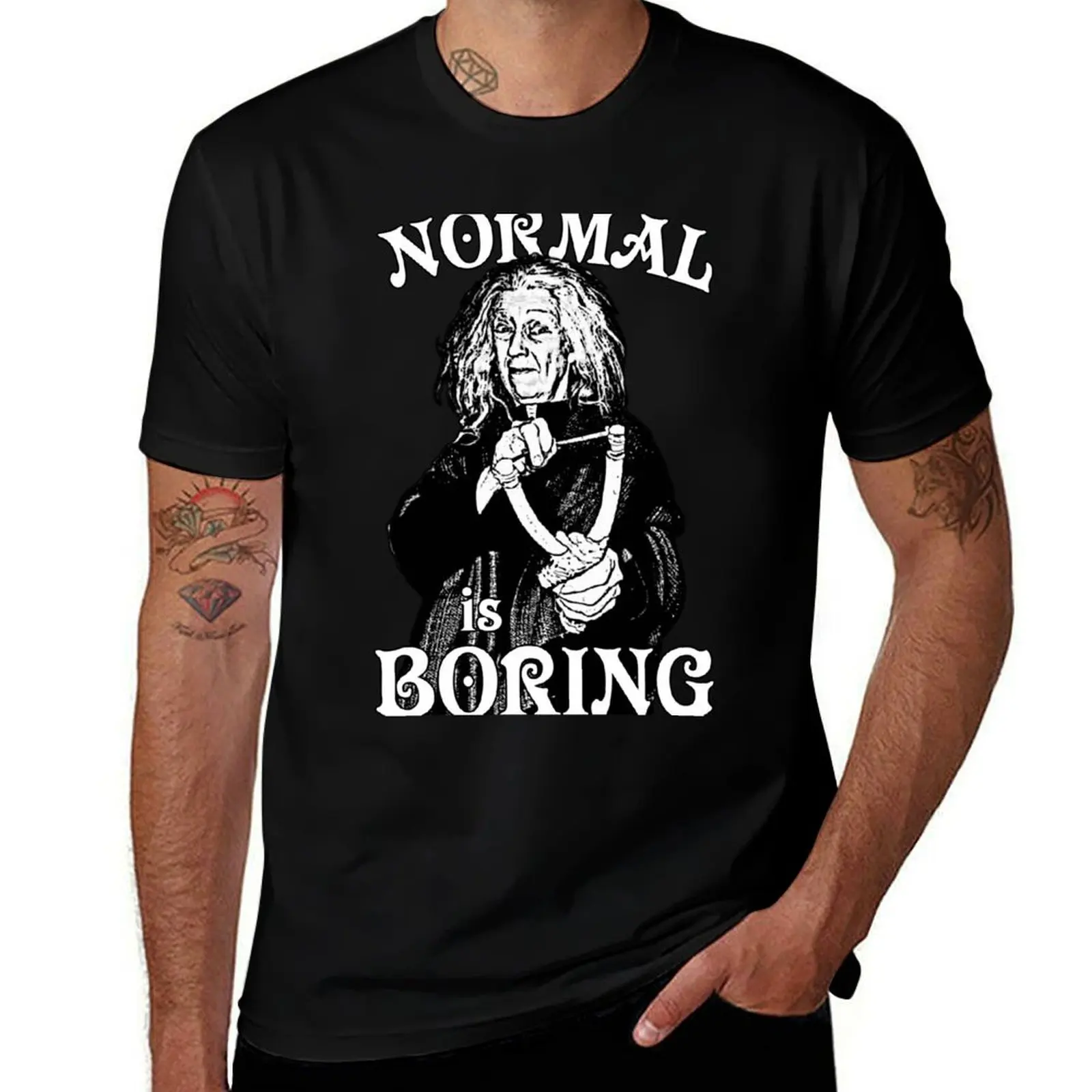 Grandma Addams (Frump)- Normal is Boring T-Shirt Plus Size Lightweight Tee Shirt T-Shirt