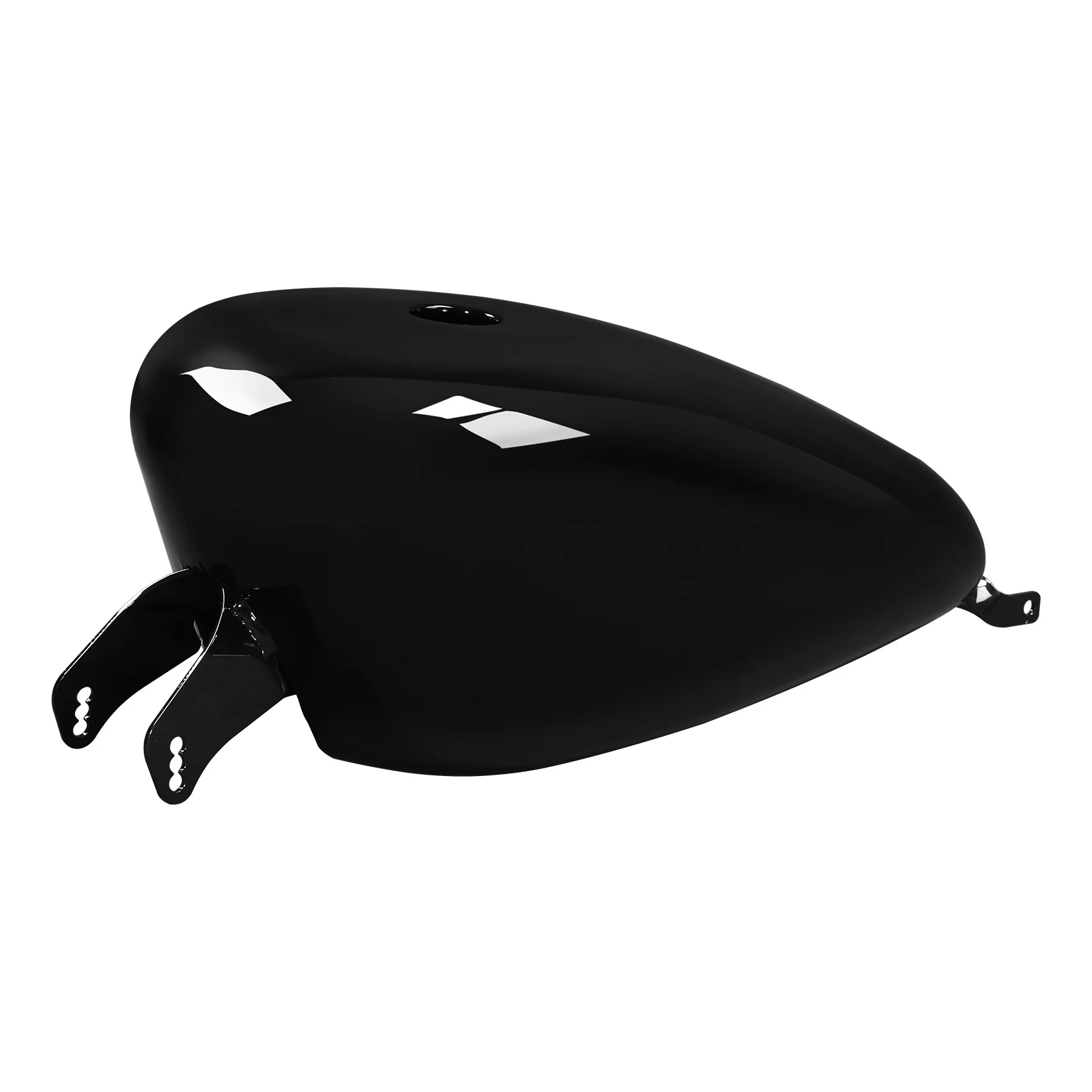 Motorcycle Black 3.7Gal 14L Gas Fuel Tank For Harley Sportster Carbureted 2004-2006 2005