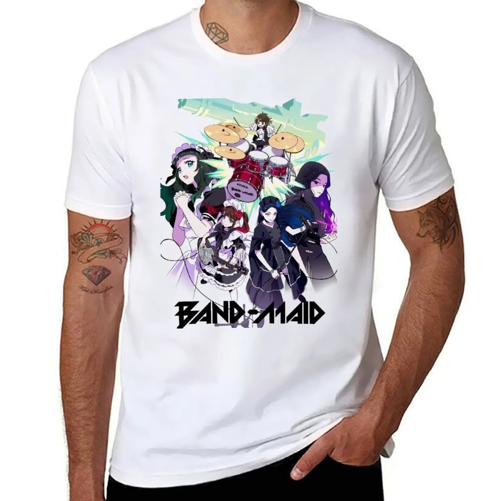 

Band Maid Japan T-Shirt anime t shirts oversize cotton t shirt man