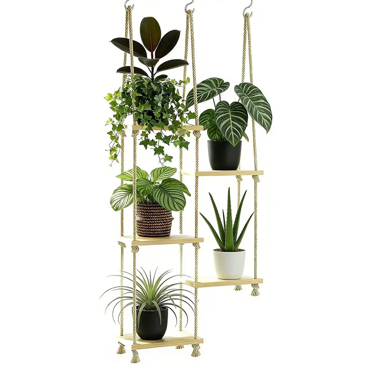 2026 Trend Hanging Shelves Plant Hanger Indoor Window Plant Shelves Wood Plant Wall Shelf Window Sill Plant Shelf Indoor