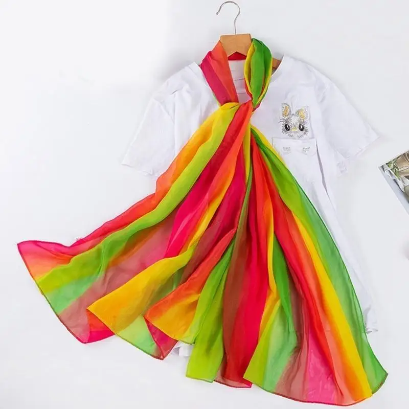 652F أوشحة نسائية عصرية كبيرة شال صيفي رائع وخفيف الوزن حجاب نحيف للأم