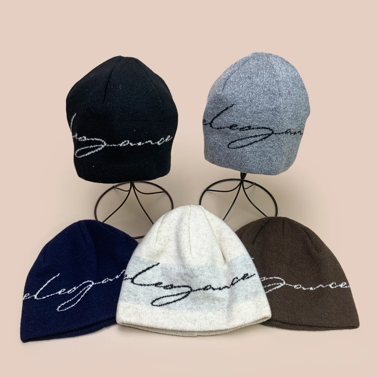 

American Style Retro Jacquard Letters Knitted Hats New Men Women Warm Street Fashion Personal Versatile Simple Fisherman Caps