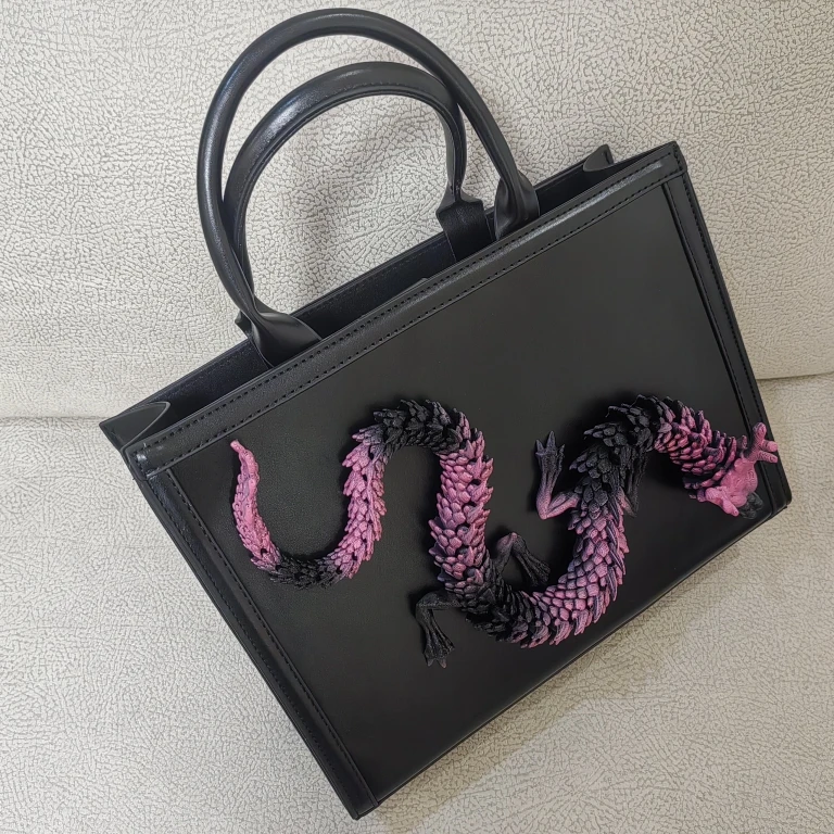Original Designer Brand Custom-made DIY Three-dimensional Dragon Crossbody Tote Bags for Women