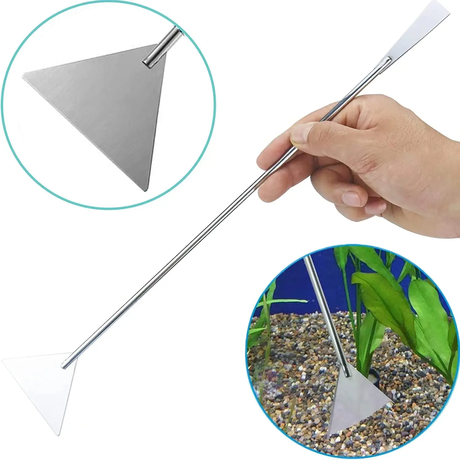 

Инструменты для аквариума, пинцет для водных растений из нержавеющей стали 6 в 1, ножничный шпатель, очистка ландшафтного дизайна растительного пресноводного аквариума