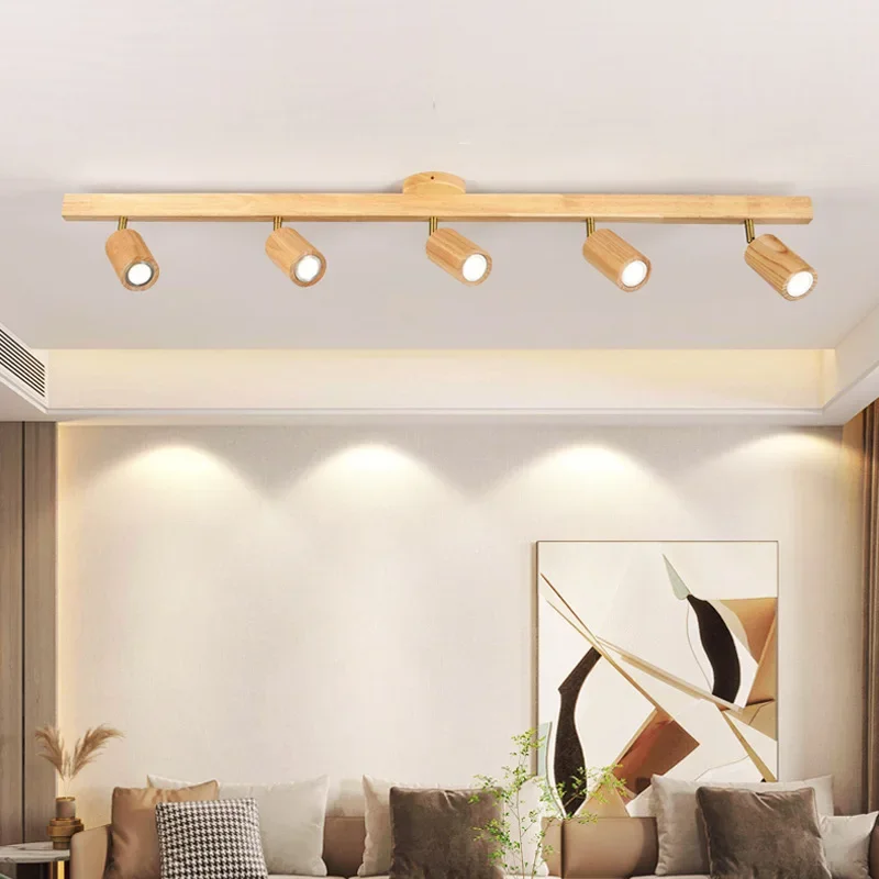 2025 الشمال الجوز الخشب ثريا تركب بالسقف لغرفة المعيشة غرفة الطعام الممر مدخل الممر مصابيح مع الأضواء للجدار Pi #2