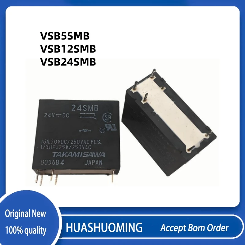 

5 шт./лот, новый VSB5SMB 5 В постоянного тока VSB12SMB VSB-12SMB 12 В постоянного тока VSB24SMB VSB-24SMB 24 В постоянного тока 6 контактов 16 А