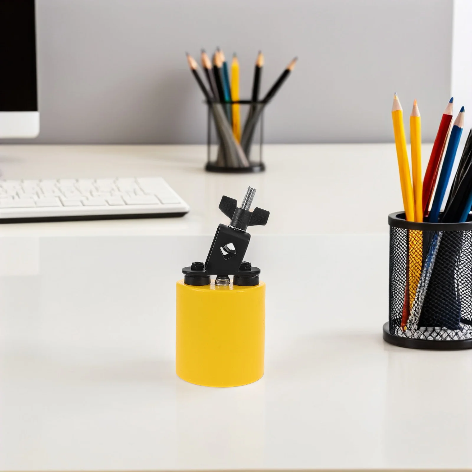 

Percussion Cowbell for Drum Bright Yellow Rounded Design Comfortable Handheld Orff Instrument for Festival Performance Band