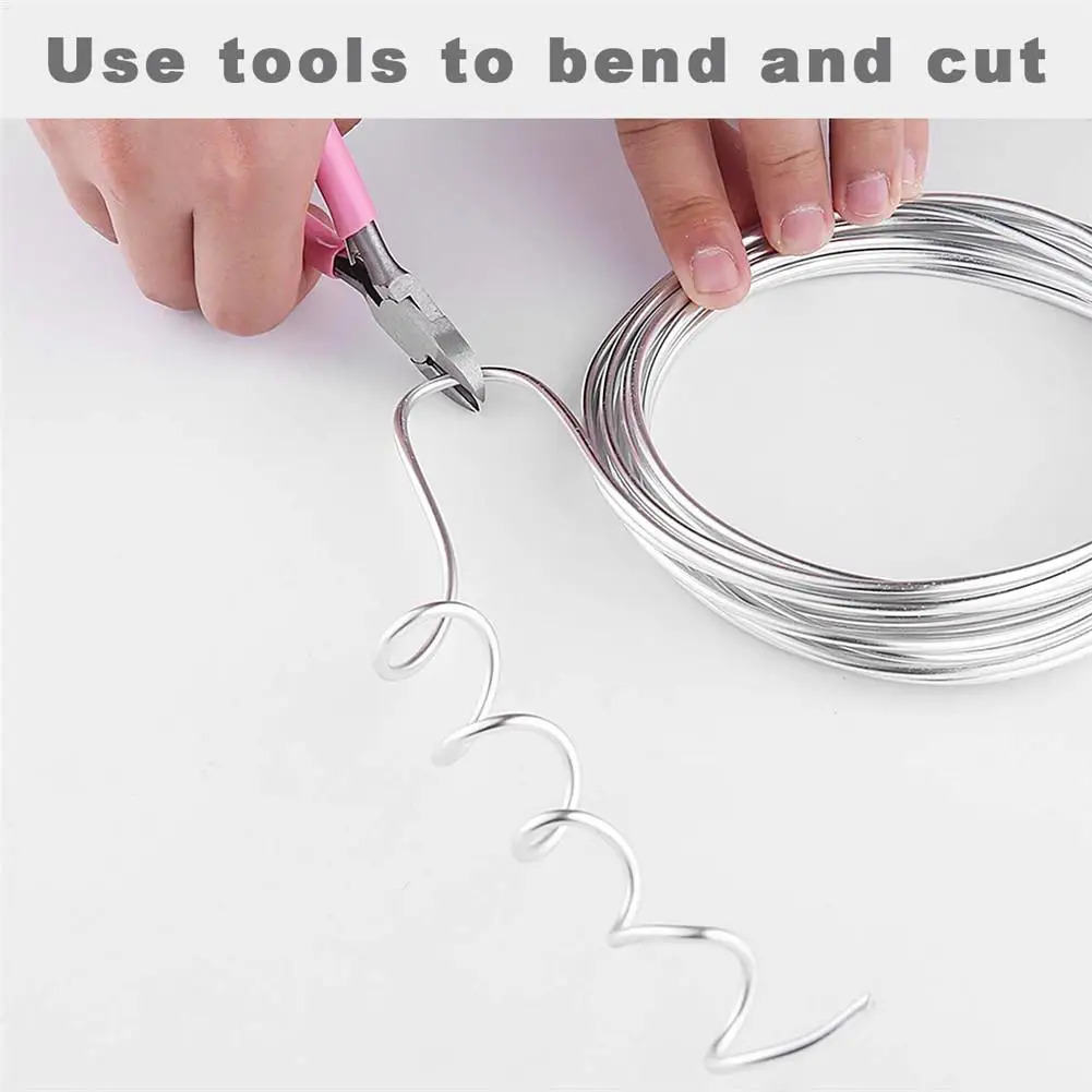 Bendable Craft Wire Anti Fade Soft Silver Color Bendable Wire Craft Supplies Metal Wire For Doll Skeletons Sculptures Car Models