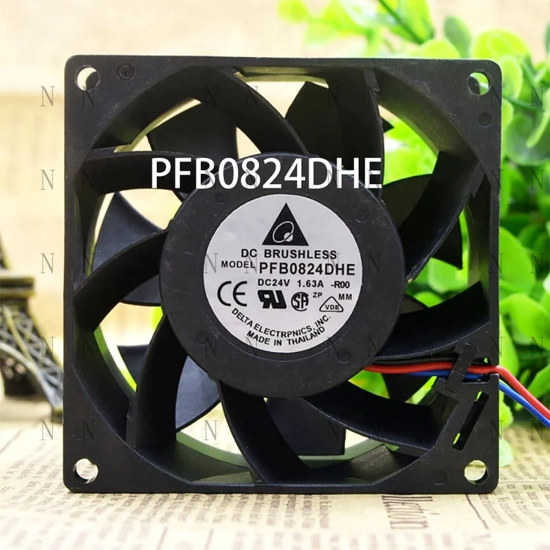 YJJ  New Boxed FOR Delta Low-Energy Server Fan 24VDC 1.63A 80*80*38mm 3-wire PFB0824DHE