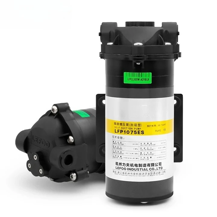 LEFOO High Quality 75GPD RO Water Pump Self Priming Electric Diaphragm Booster for RV Application