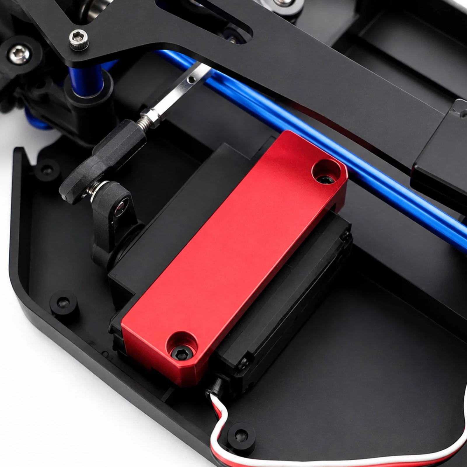 RC Car Servo Mount Lightweight Servo Mount Bracket Vehicle Part Direct Replacement High Strength