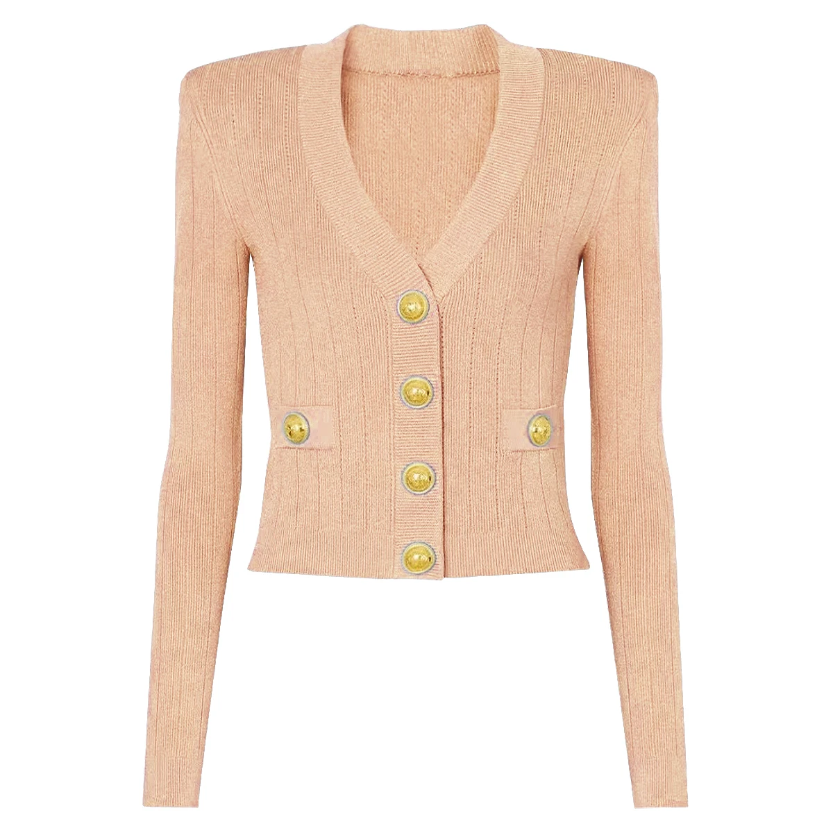 

Spring And Summer New Fashion Classic High-End Commuting Temperament Women's Knitted Sweater Cardigan Long Sleeved Top