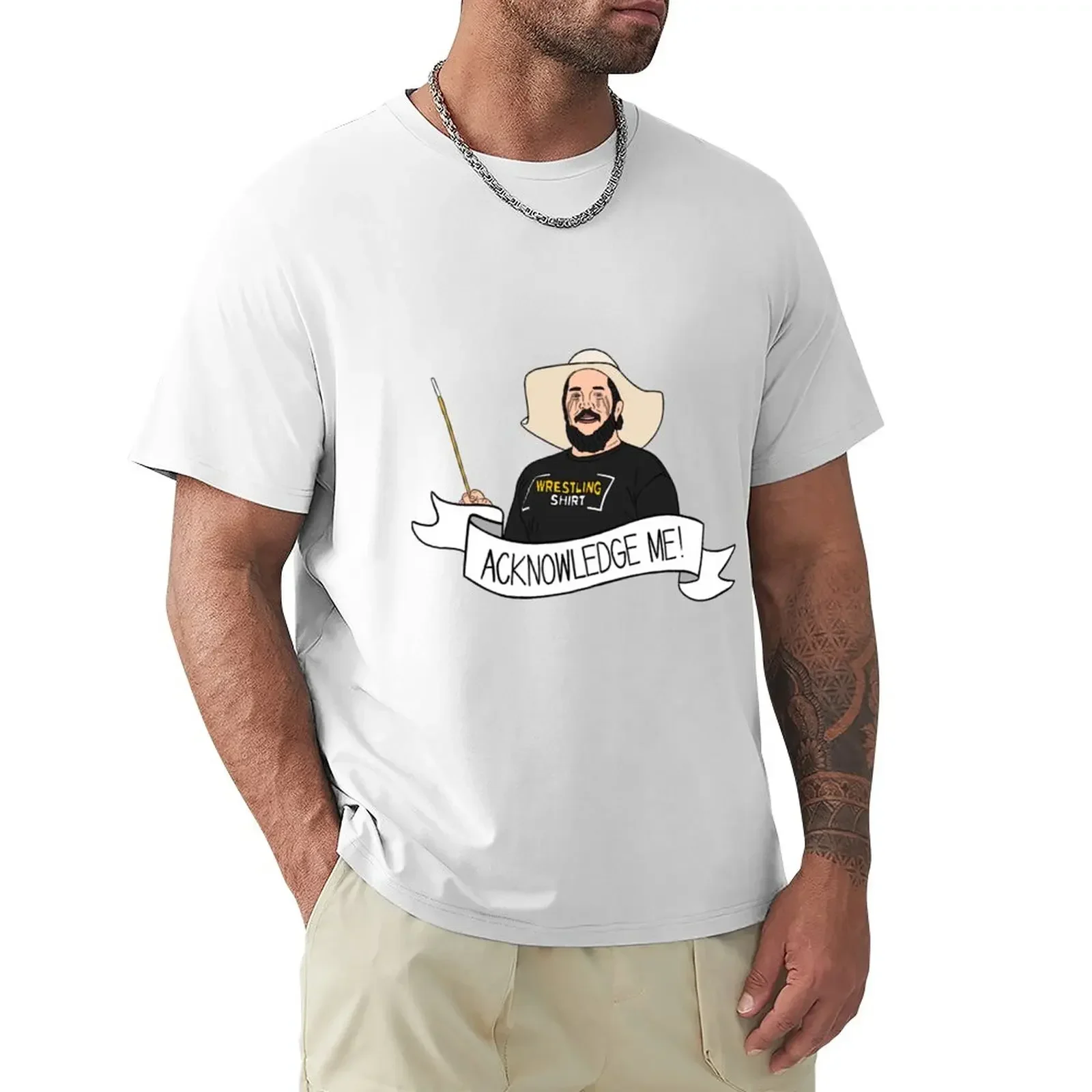 Acknowledge Me! T-Shirt graphics vintage Men's t-shirts