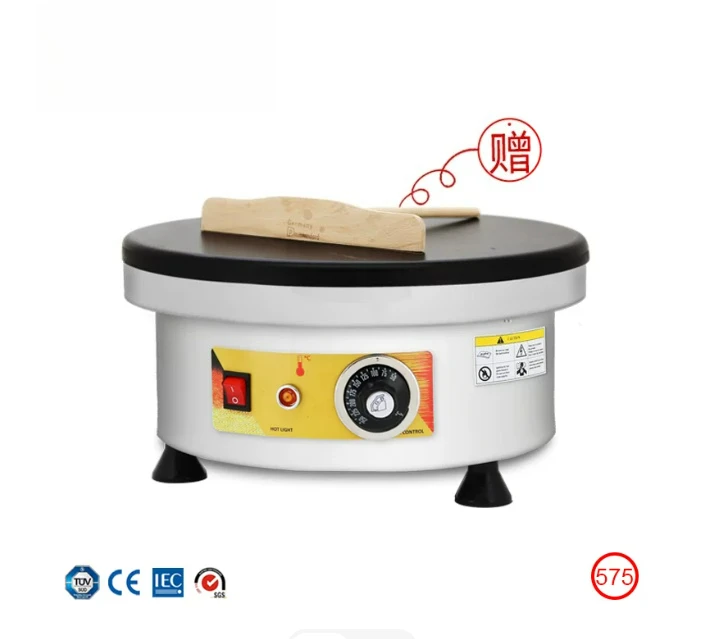 Electric Gas Dual Use Pancake Machine Crepe Maker 2000W Non-Stick Griddle 50cm 220V for Commercial Home Use
