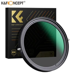 K&F Concept 2in1 Variable ND Filter+CPL Circular Polarizing Filter 67mm 72mm 77mm 82mm 95mm ND2 to ND32 for Camera Lens Filter