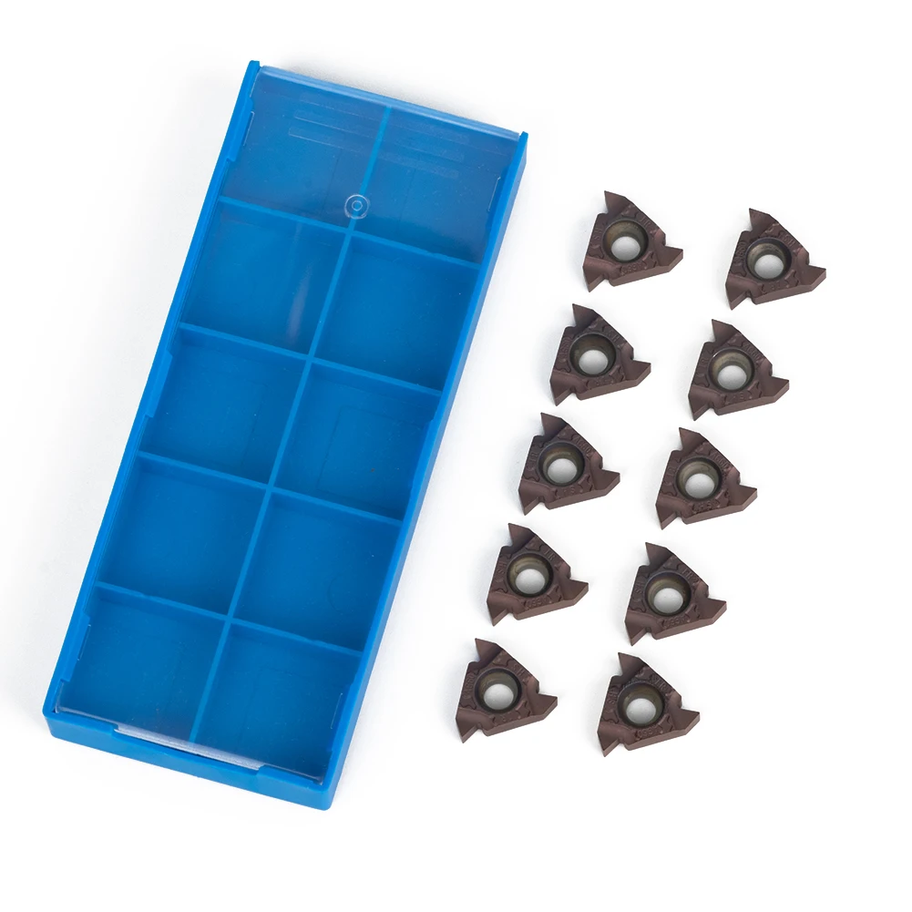 حزمة كربيد إدراج مجموعة أدوات 10 قطعة 10 قطعة 16IR AG60 CNC كربيد إدراج قطع عدة مخرطة المعادن تحول #6