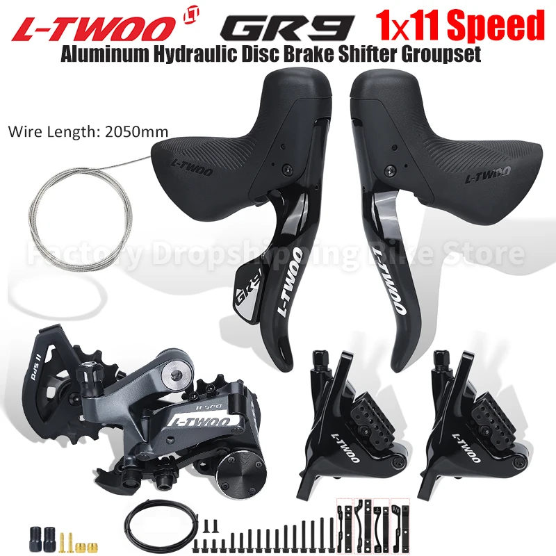 LTWOO GR9 Gravel Road Bike Hydraulic Disc Brake Shifters 1x11 Speed Aluminum Alloy Dual Control Levers Original Bicycle Parts