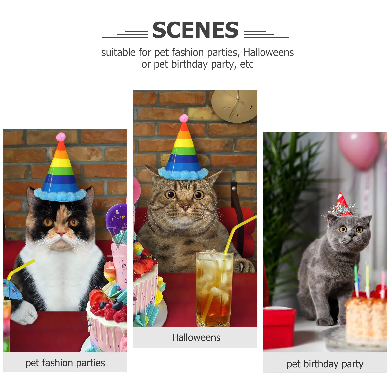 

2Pcs Cat Collar Bell Adjustable Separate Type Halloween Bat Wing Novelty Kitten Collar Cute Skin-Friendly Cat Accessories