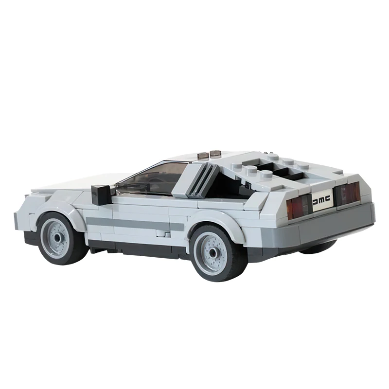 Gobricks DeLorean DMC-12 Car Set Model Building Block Back To The Future Time Machine Car Bricks Toy For Boys Girls Birthday Toy