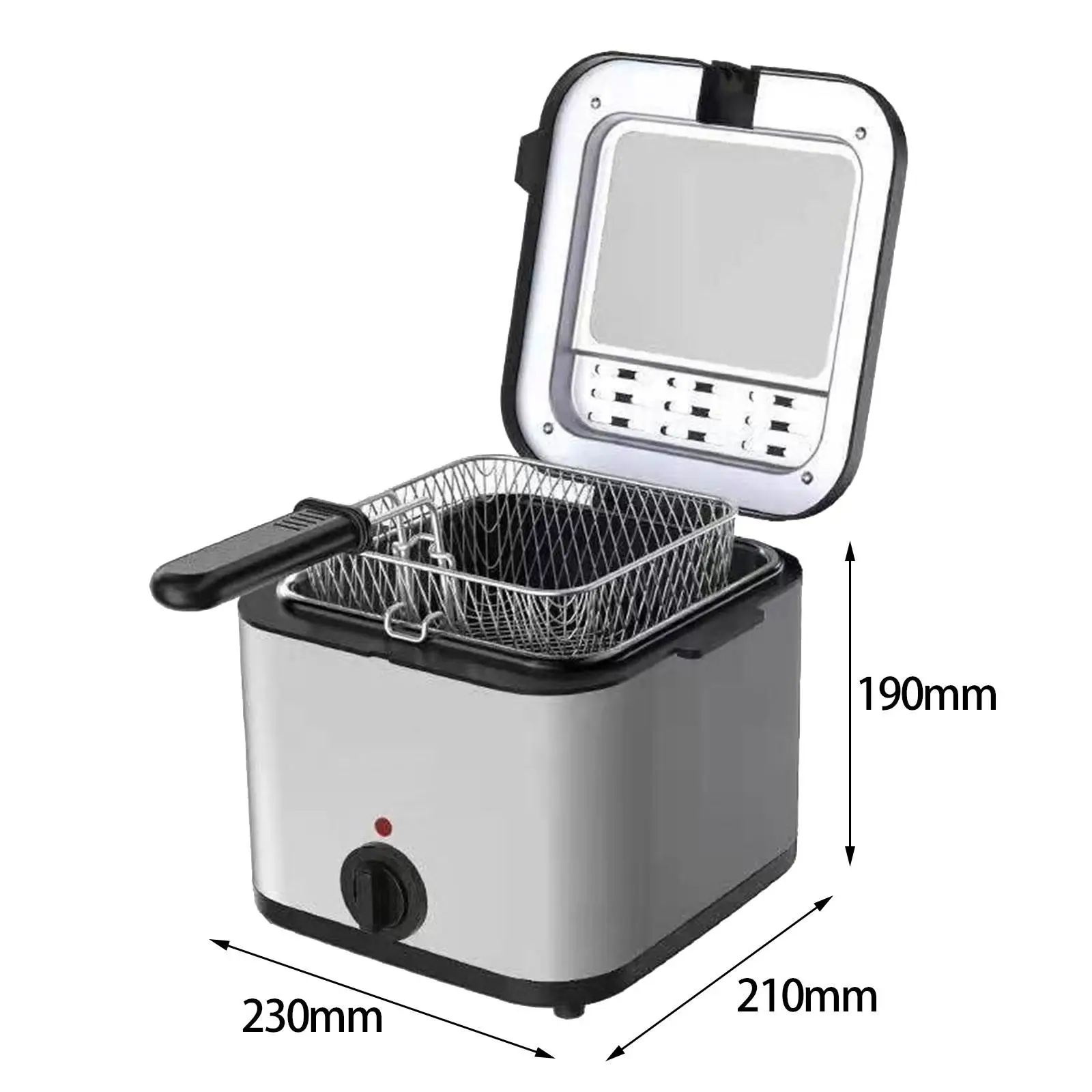 

Deep Frying Pot Nonstick Coating Electric Deep Fryer Fish Fryer Deep Fryer Pot for Kitchen Countertop Restaurant Chips