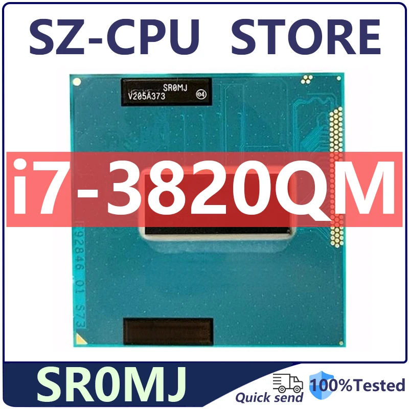 Core i7-3820QM SR0MJ I7 3820QM 2.7GHz Used Quad-Core Eight-Thread CPU Processor 45W Socket G2 / rPGA988B