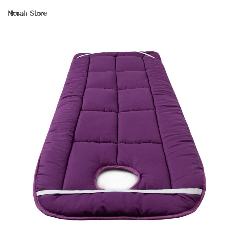 Beauty Salon Bed Mattress Mat Thickened Cushion Mattress Anti Slip Hospital Beauty Room Bed Mat Massage Bed Pad with Hole