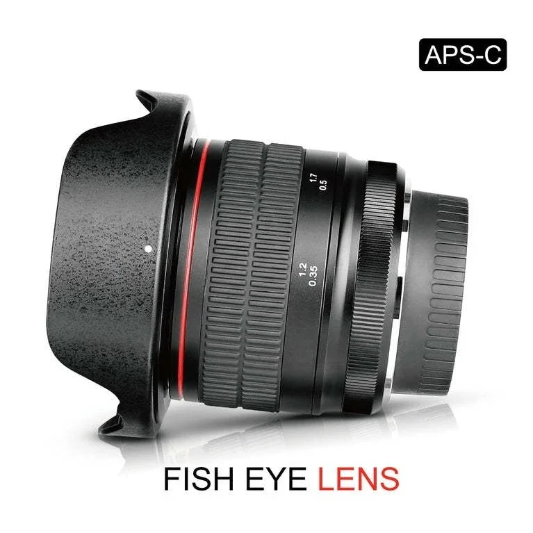 F3.5 fisheye fixed focus diagonal lens is suitable for SLR camera landscape architecture