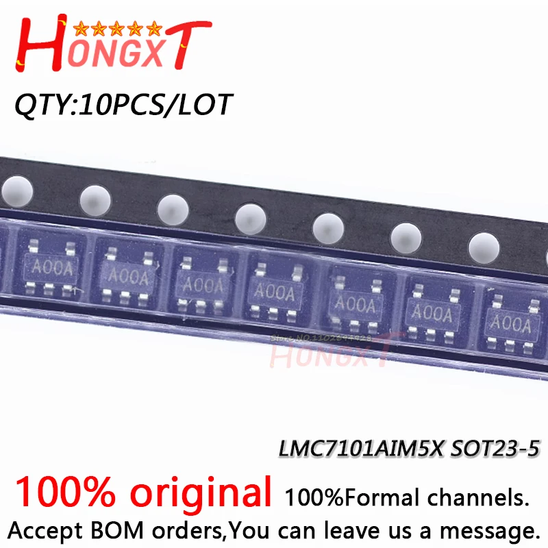 10PCS 100% New LMC7101 LMC7101AIM5X LMC7101A AOOA A00A LMC7101BIM5X LMC7101B AOOB A00B LMV7219M5X LMV7219 C14A SOT23-5.Chipset