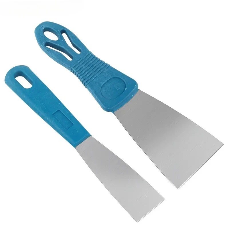 1Pc Stainless Steel Oblique Blade Scraper Putty Knife with Plastic Handle 1 Inch 2 Inch