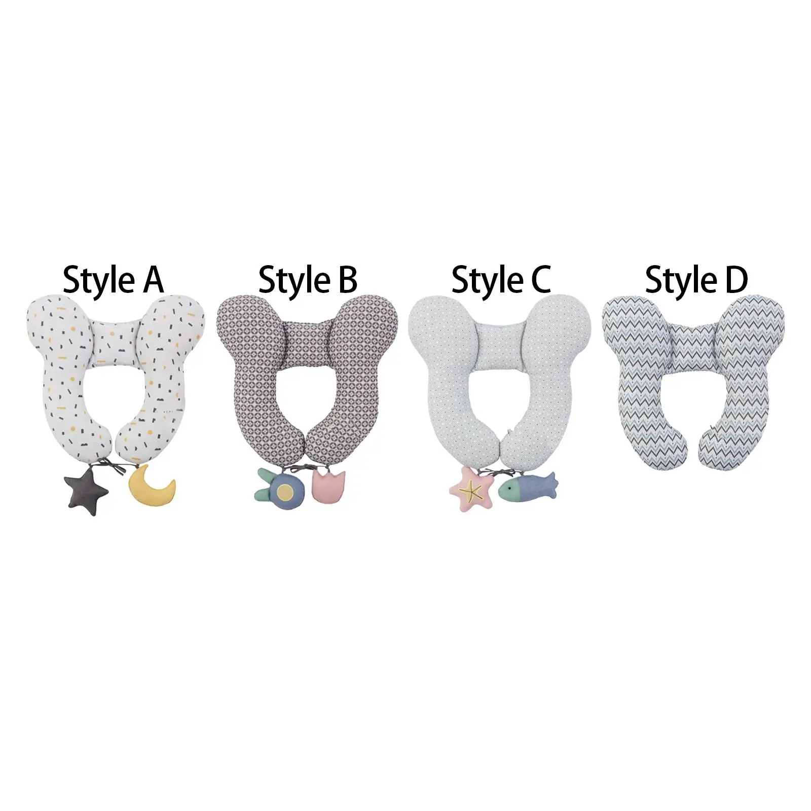 Baby Neck Support Pillow Baby Sleeping Pillow Compact Neck Pillow Car Seat Head Cushion for Airplane Home Train Office Kids