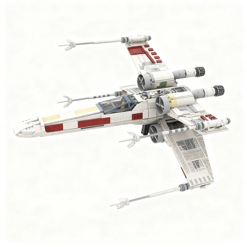 2752PCS MOC Space Battle X Wing Starfighter Ucs Mod Model Collectible Display DIY Creative Bricks Home Decor Gift Decoration Set view 4