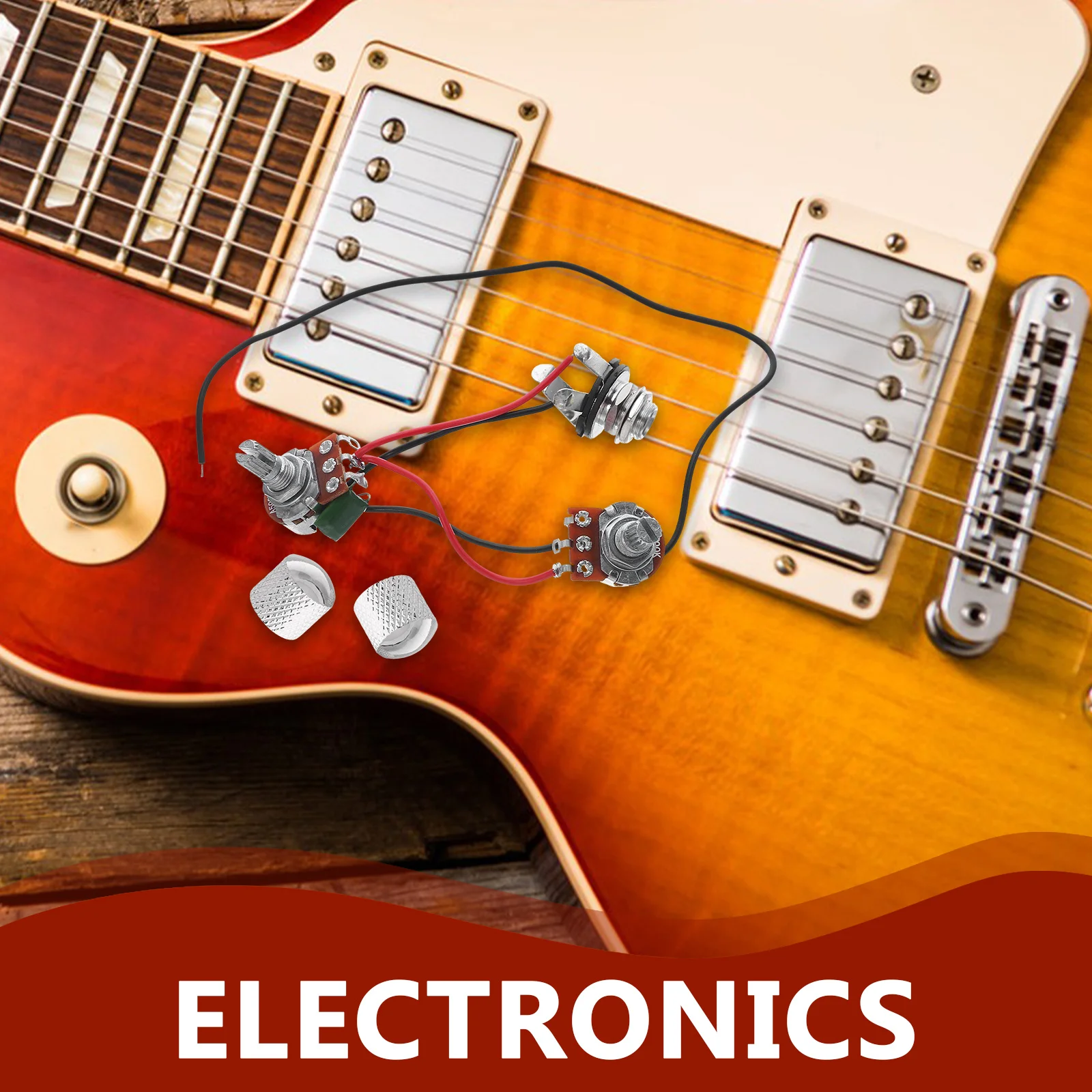 1 مجموعة دائم الغيتار الجهد تسخير المواد البلاستيكية المعدنية خفيفة الوزن المحمولة براعة رائعة #3