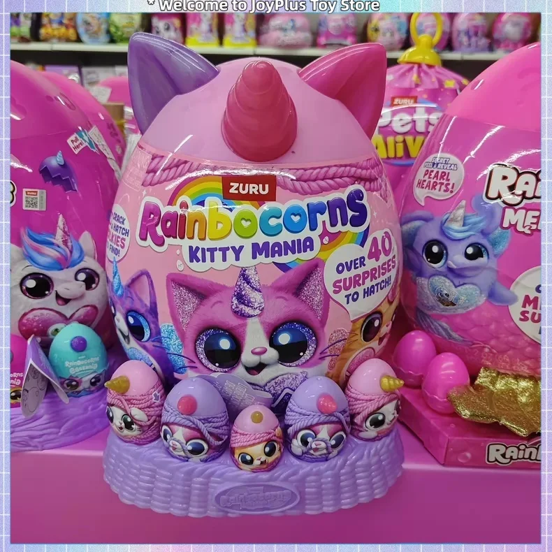 

ZURU Rainbocorns Kitty Mania Blind Box Surprise Toys Magic Glowing Kitty Minia Cute Kitties Unicorn Doll Girls Birthday Gift