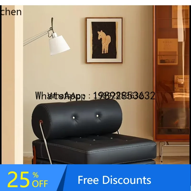LYY أريكة سرير واحدة قابلة للطي كسول كتلة التوفو وحدة شقة صغيرة غرفة المعيشة أريكة جلدية حقيقية