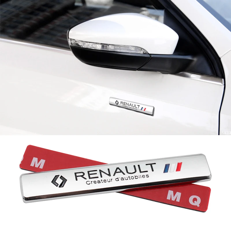 Car Styling Stickers 3D Metal Auto Car Trunk Emblem Badge Sticker Decal For Renault Captur Megane 2 3 Clio Duster Kadjar Fluence