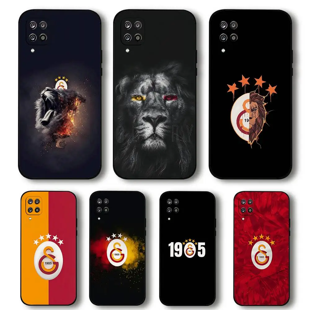 حافظة هاتف رائعة من G-Galatasaray-Clubs لهاتف سامسونج S24/S25/S22 S30/A51 52/Lite/Ultra/5G/Plus/FE - حماية رفيعة ضد الصدمات باللون الأسود