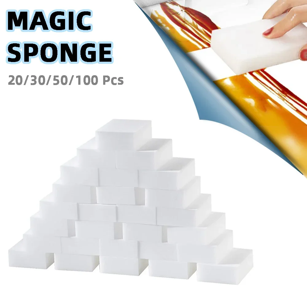 Dishes Dishwashing Washing Washcloths For Magic 50 Sponges Melamine Kitchen Pcs 100 Pieces Sponge