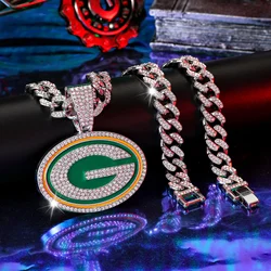 1 Packers Hip Hop Pendant Necklace With 20 