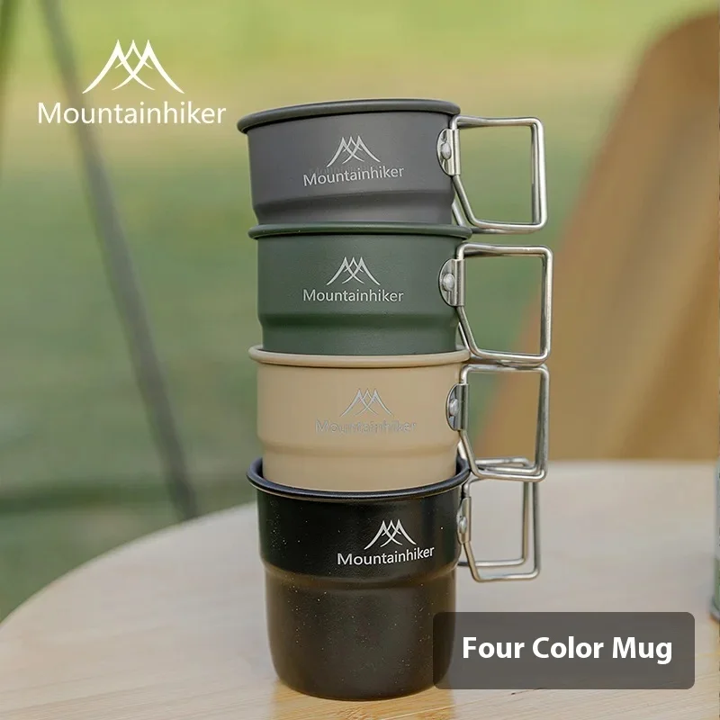 

Mountainhiker Outdoor Color Mug Camping Outdoor Water Cup Teacup Aluminum Alloy Lightweight Portable Outdoor Camping Cup