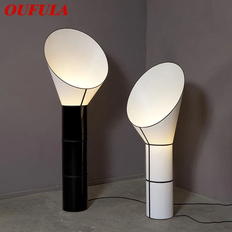 

OUFULA Nordic Modern Floor Lamps creativity Horn Living Rooms Bedrooms Hotels Villas Minimalist Artistic Lighting Fixtures