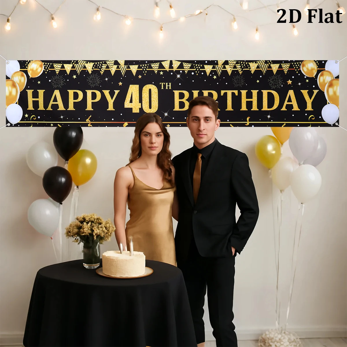 Schwarzgoldene Luftballons, Fl – Party Banner Gold Bewertung und Preis