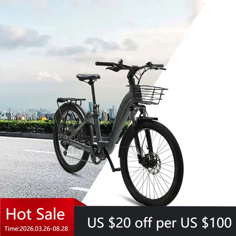 

Tc TXED New Electric Bike 9-Speed Alloy Electric Bike, Hydraulic Disc Brake, Lithium Battery 250W 36V 14.5Ah Motor Electric City
