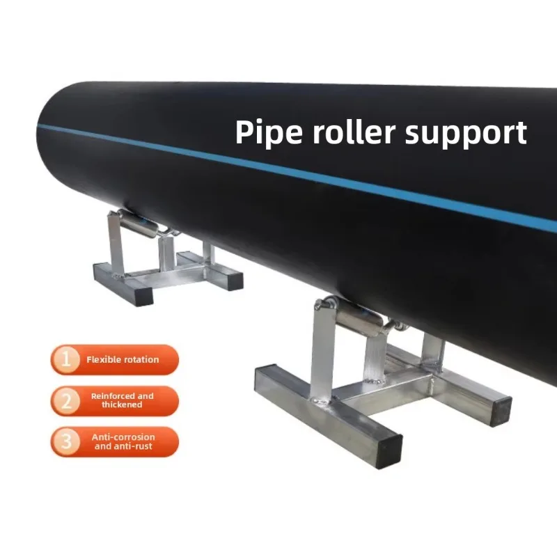 Pipe Roller Stand 50-315mm PE Welding Steel Cable MPP Pipe Support Roller Wheel
