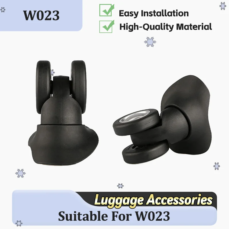 

For W023 Luggage Wheel Repair Kit Multi-directional Castor 360° Silent Rotation Wear-Resistant Rubber Replacement Parts