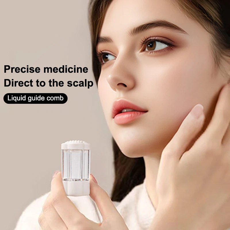 Scalp Applicator Minoxidil 1-8ml Essence Hair Growth Fluid Ball Massage Head Drug Delivery Smear Liquid Guide Comb