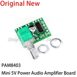 PAM8403 mini scheda amplificatore audio di potenza 5V 2 canali 3W W Potenziometro di alimentazione USB con controllo del volume con interruttore