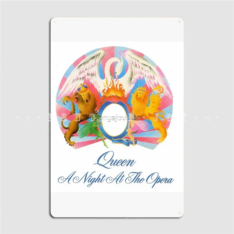 Tombolpower A Night At The Queen Opera 1975 Metal Plaque Poster Cinema Living Room Pub Garage Garage Decoration Tin Sign Poster