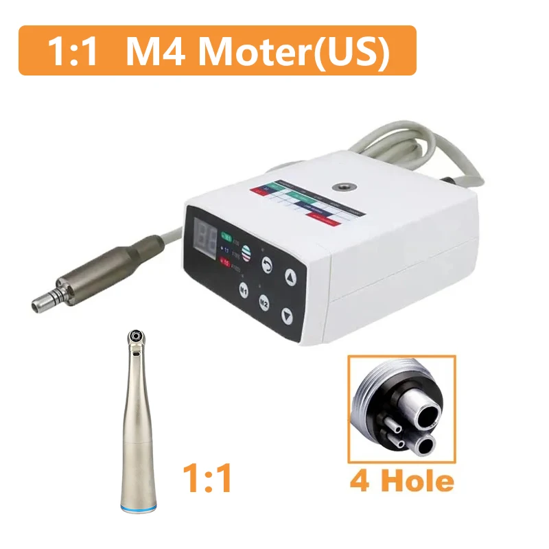 EYY Tandheelkundige Klinische Borstelloze Elektrische Motor 1-1/1-5 Glasvezel LED Contra Hoek Tandarts Micromotor E-generator Tanden Polijstmachine