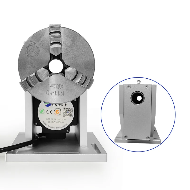 المهنية من خلال ثقب DesignClaws محور دوار قطر 80 مللي متر 100 مللي متر ماكس لآلة وسم النقش بالليزر الألياف #1